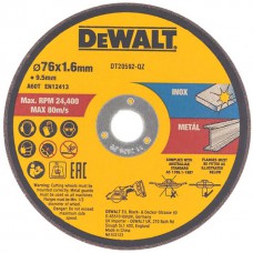 DeWALT pjovimo diskas metalui 76x1,6 mm (3 vnt)